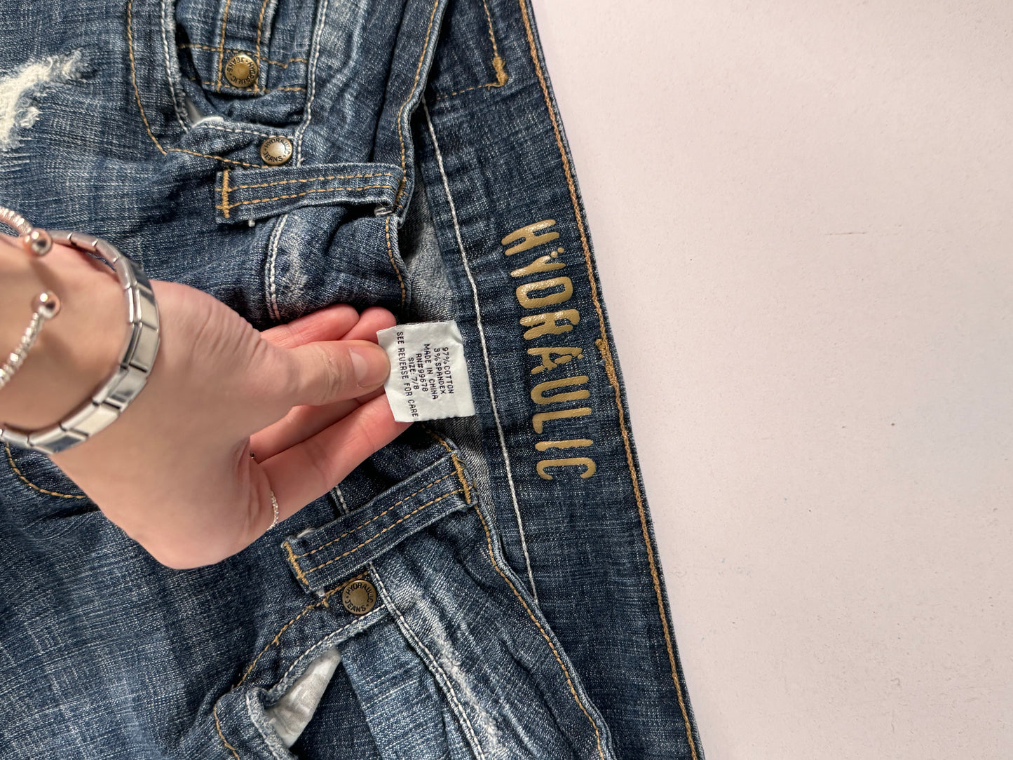Lavtaljede jeans str: S