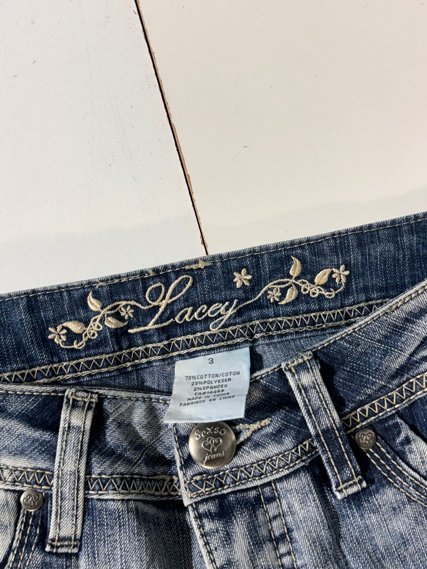 Lavmidede jeans str: XXS