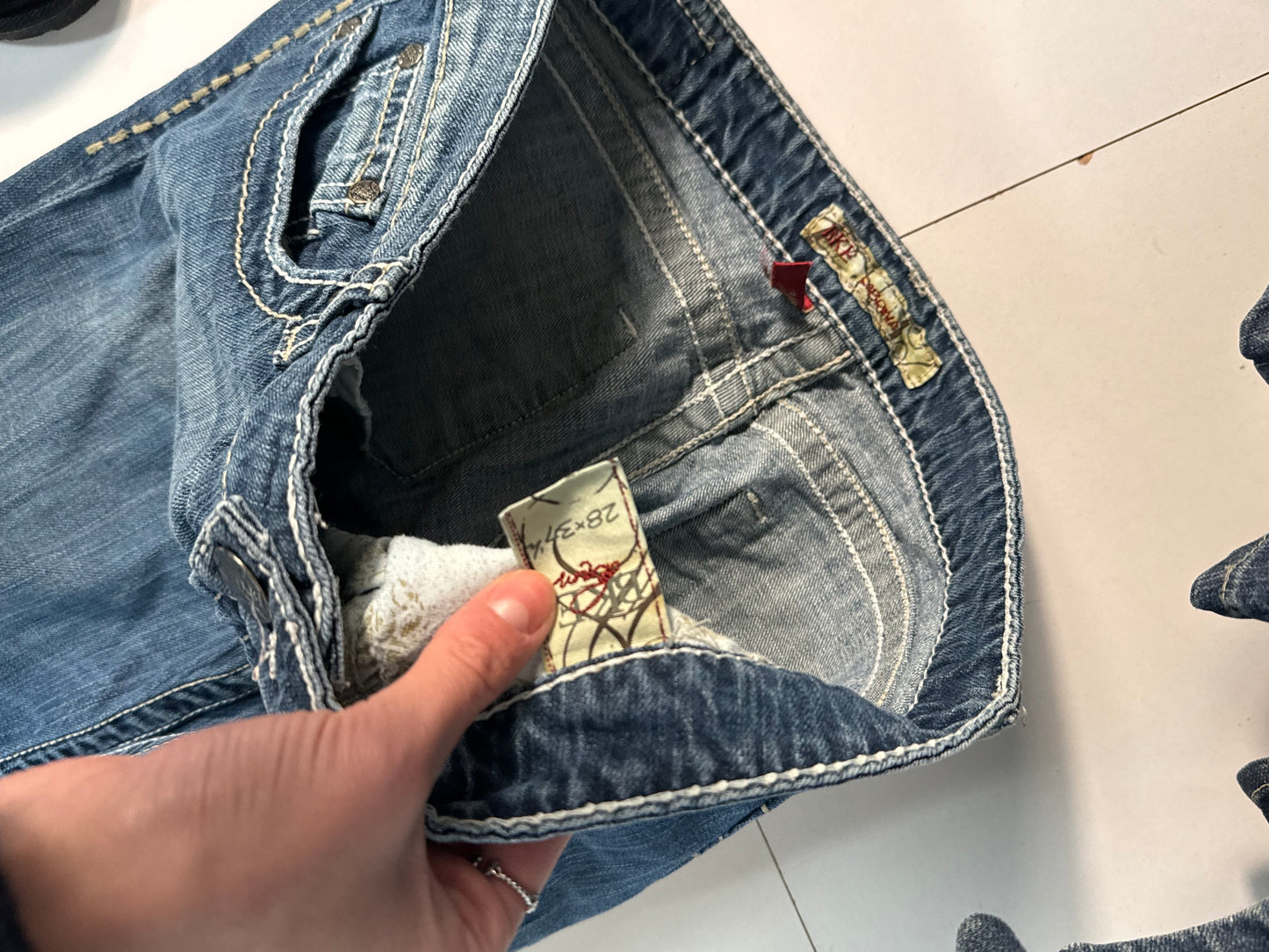Lågmidjade jeans stl: S/M