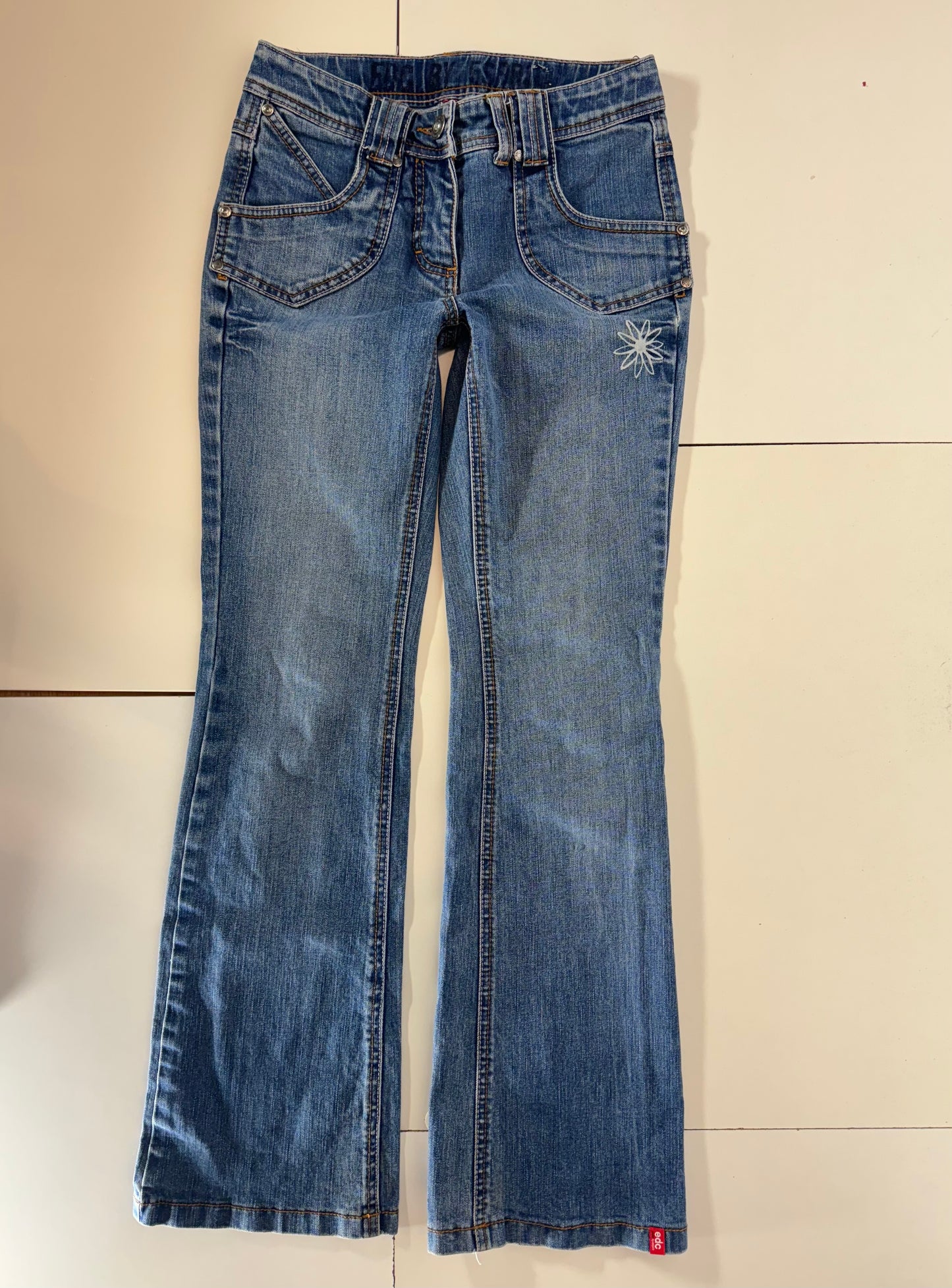 Lågmidjade jeans–stl: XXS