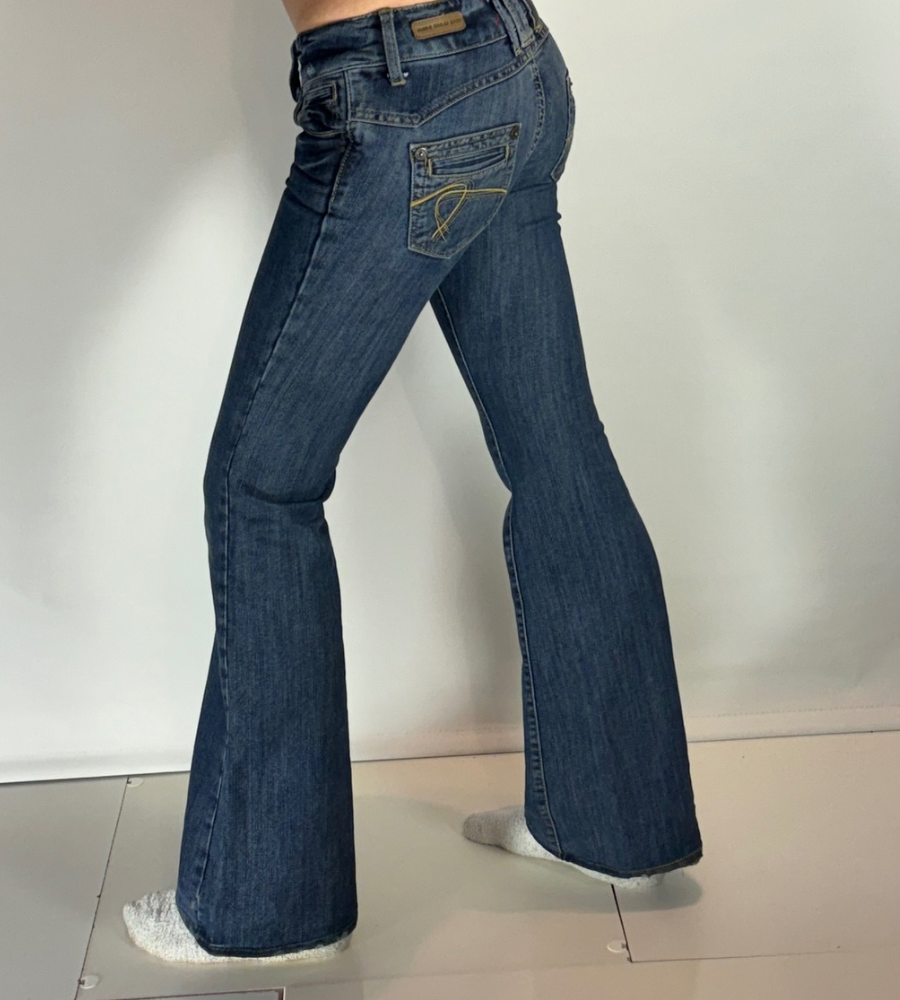 Lågmidjade jeans–stl: XS