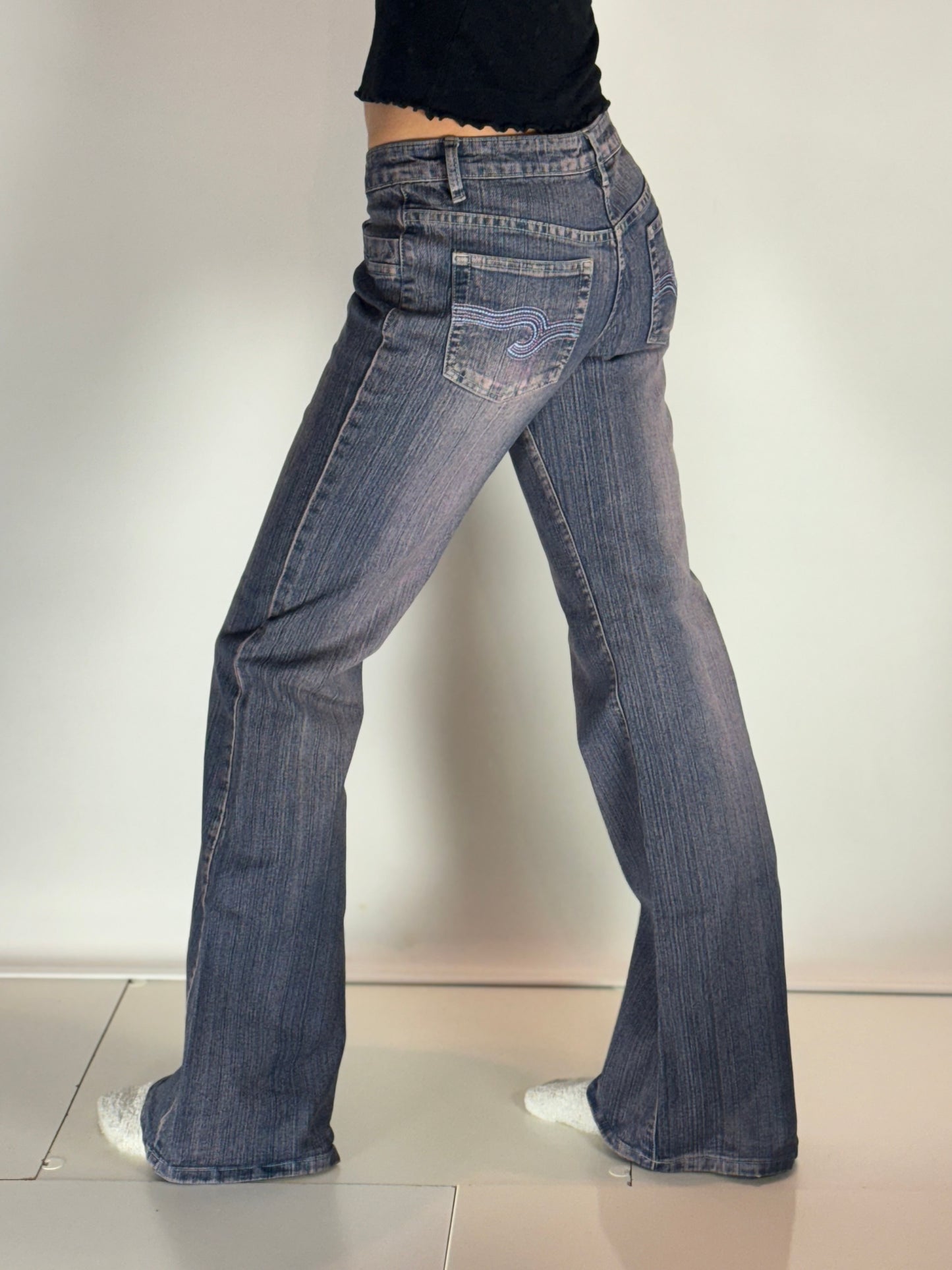 Lågmidjade jeans–stl: XS