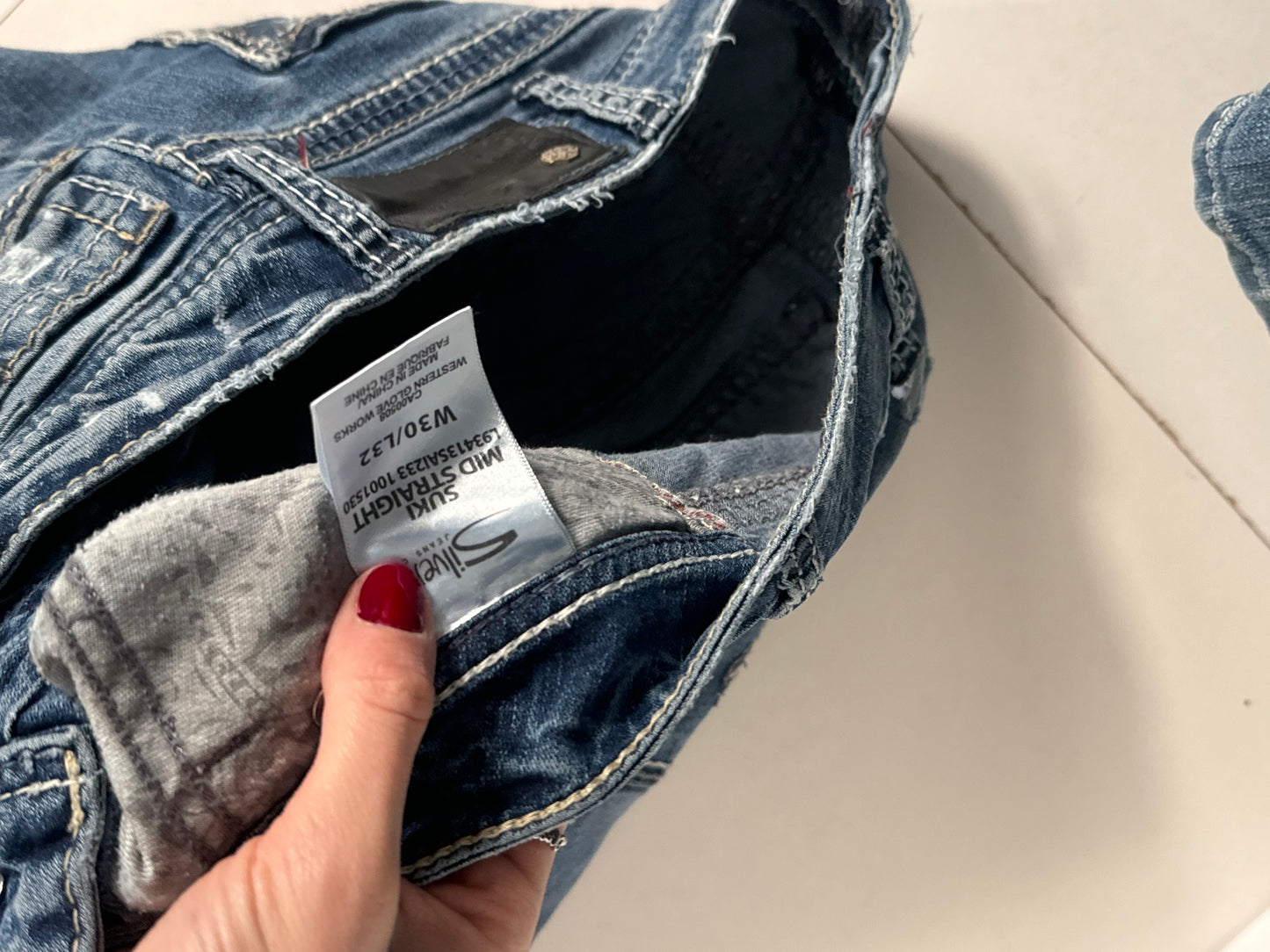 Lavtaljede jeans str: