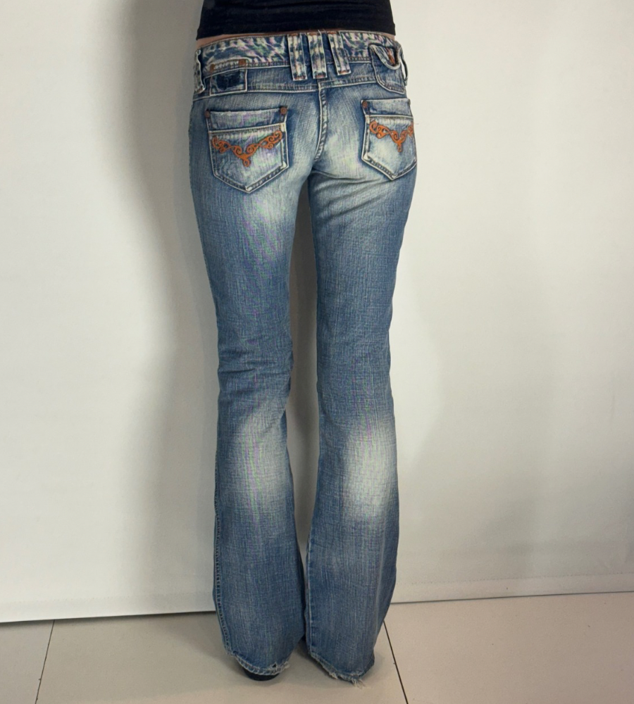 Lågmidjade jeans–stl: XS