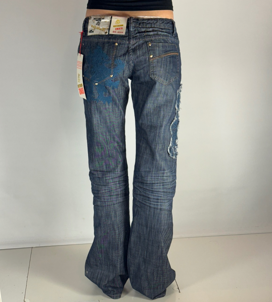 Lågmidjade jeans–stl: S