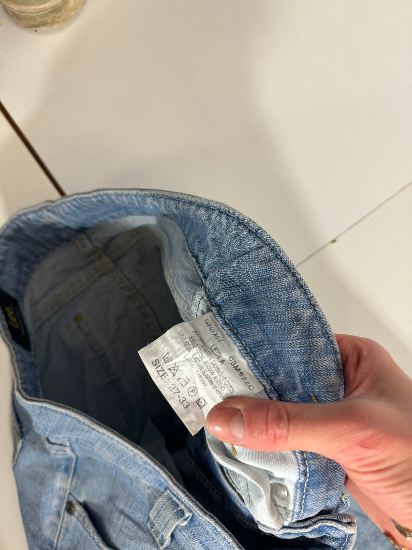 Lågmidjade jeans stl: S