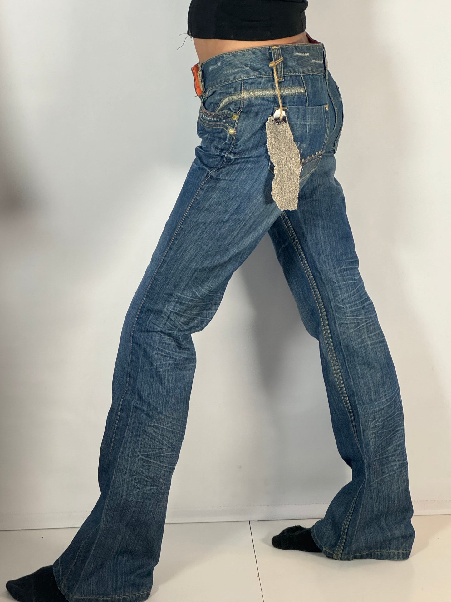 Lågmidjade jeans stl: S