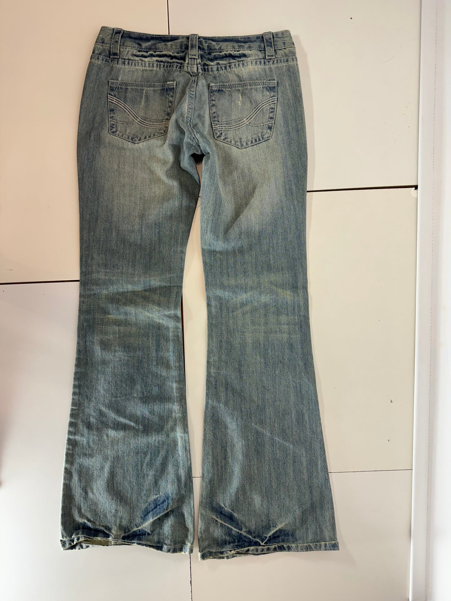 Lågmidjade jeans–stl: S