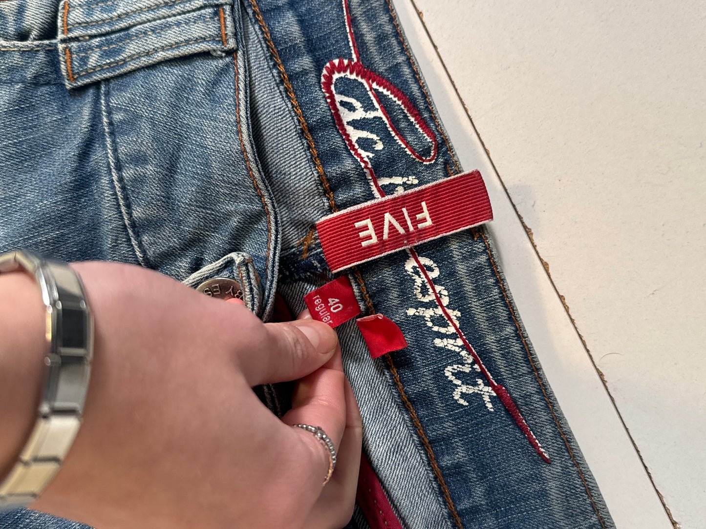 Lågmidjade jeans stl: S