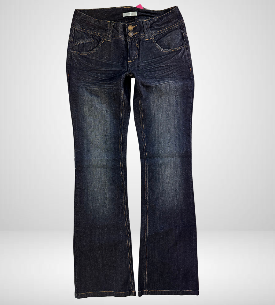 Lågmidjade jeans–stl: S