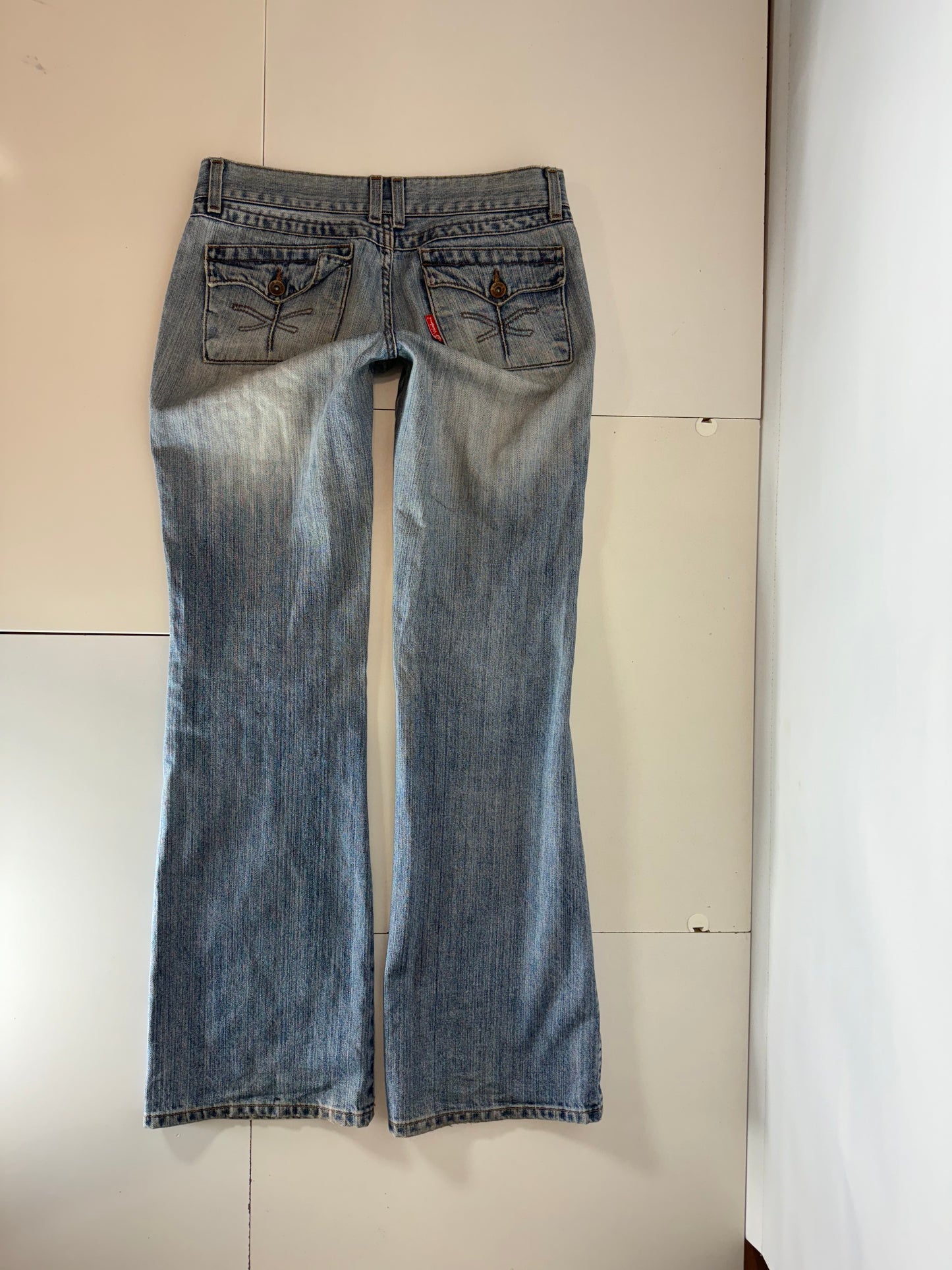Lågmidjade jeans–stl: S