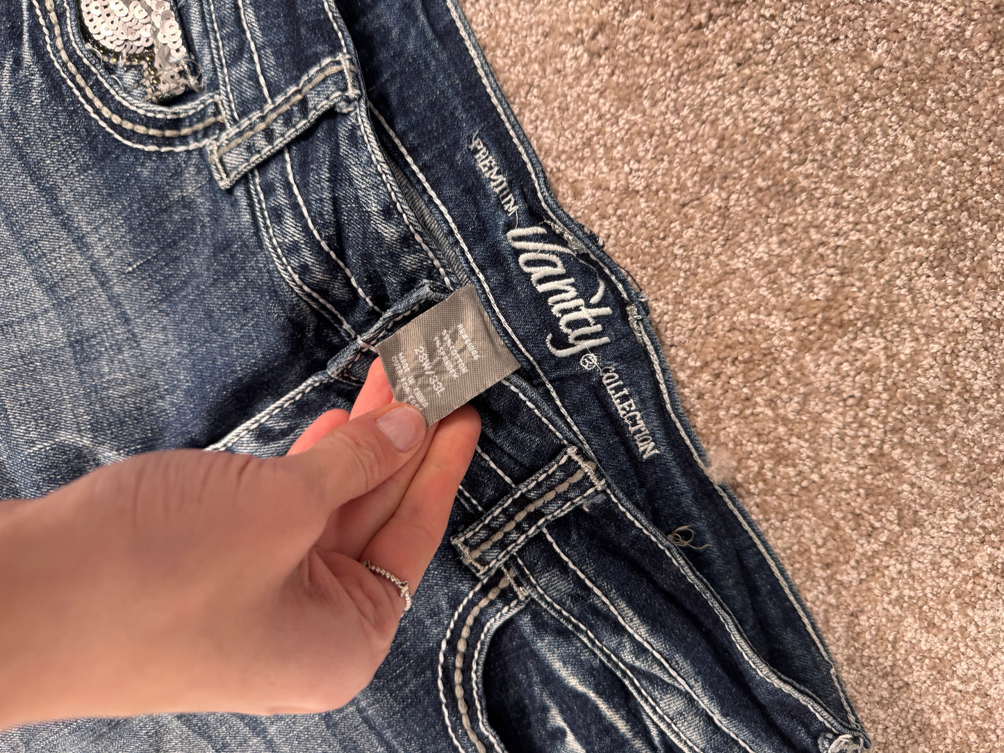 Lågmidjade jeans stl: S/M