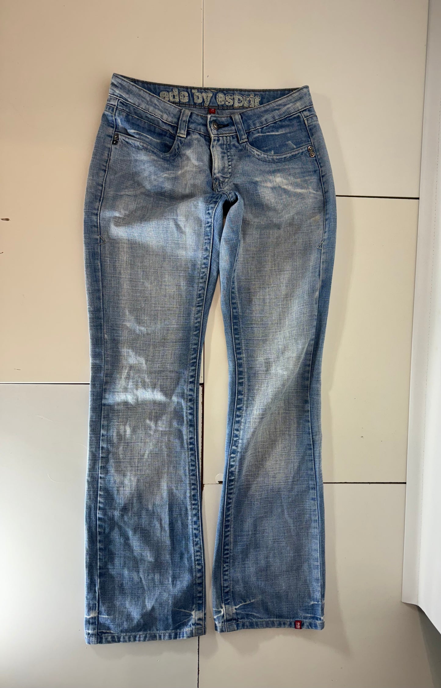 Lågmidjade jeans–stl: S