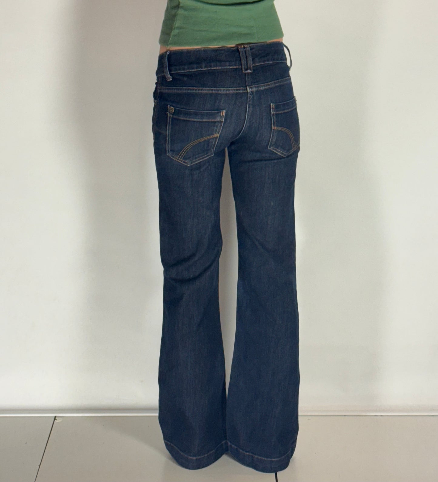 Lågmidjade jeans–stl: XS