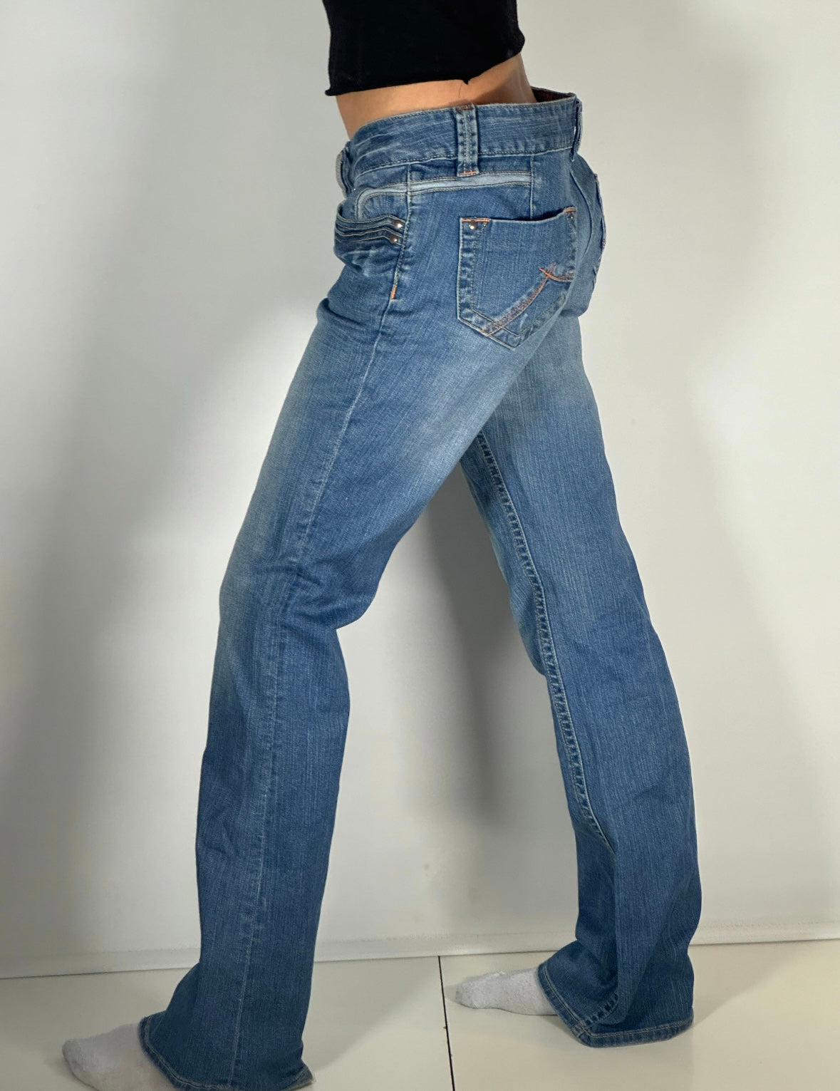 Lågmidjade jeans stl: M