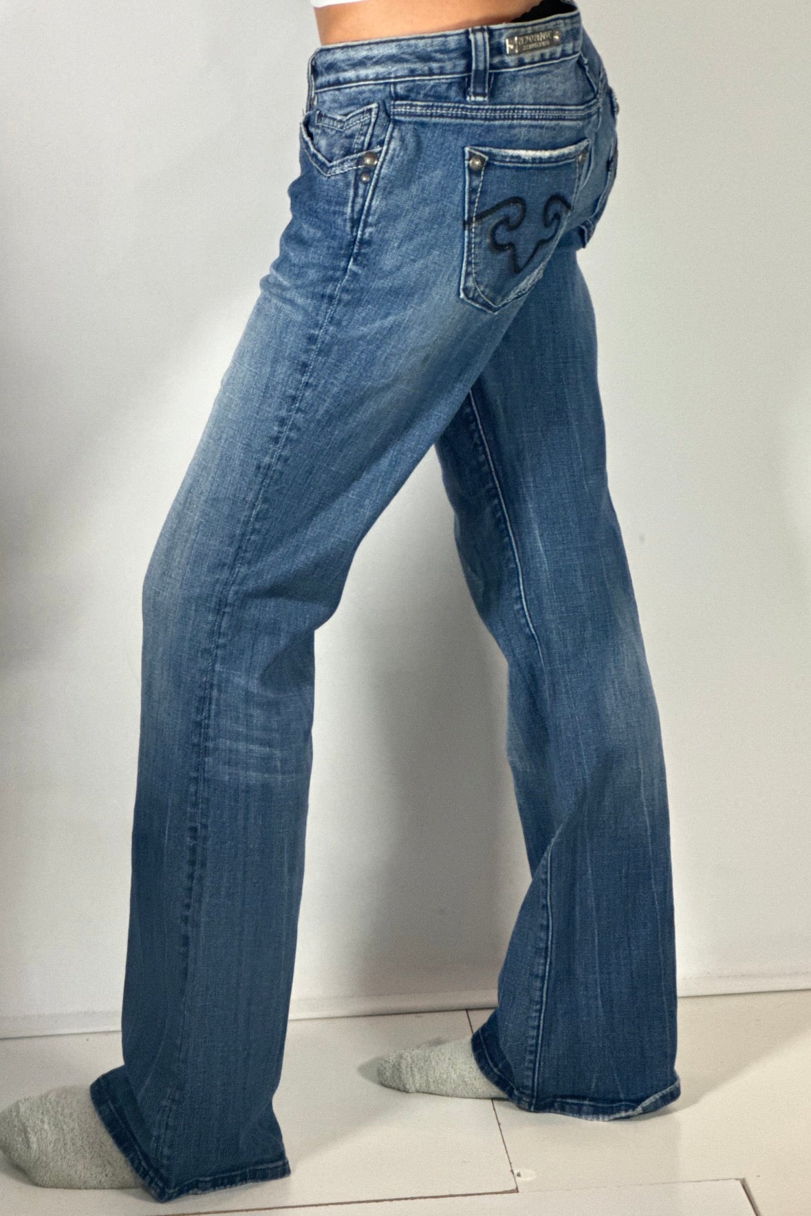 Lågmidjade jeans stl: S/M