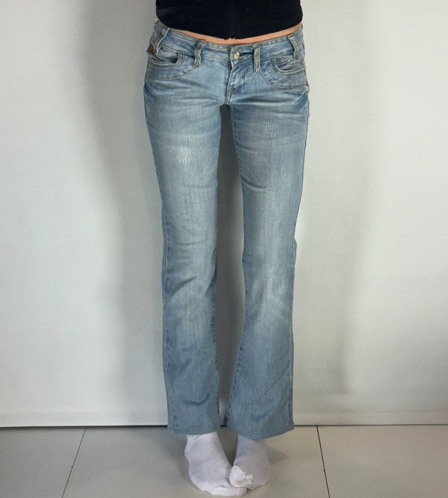 Lågmidjade jeans–stl: XS