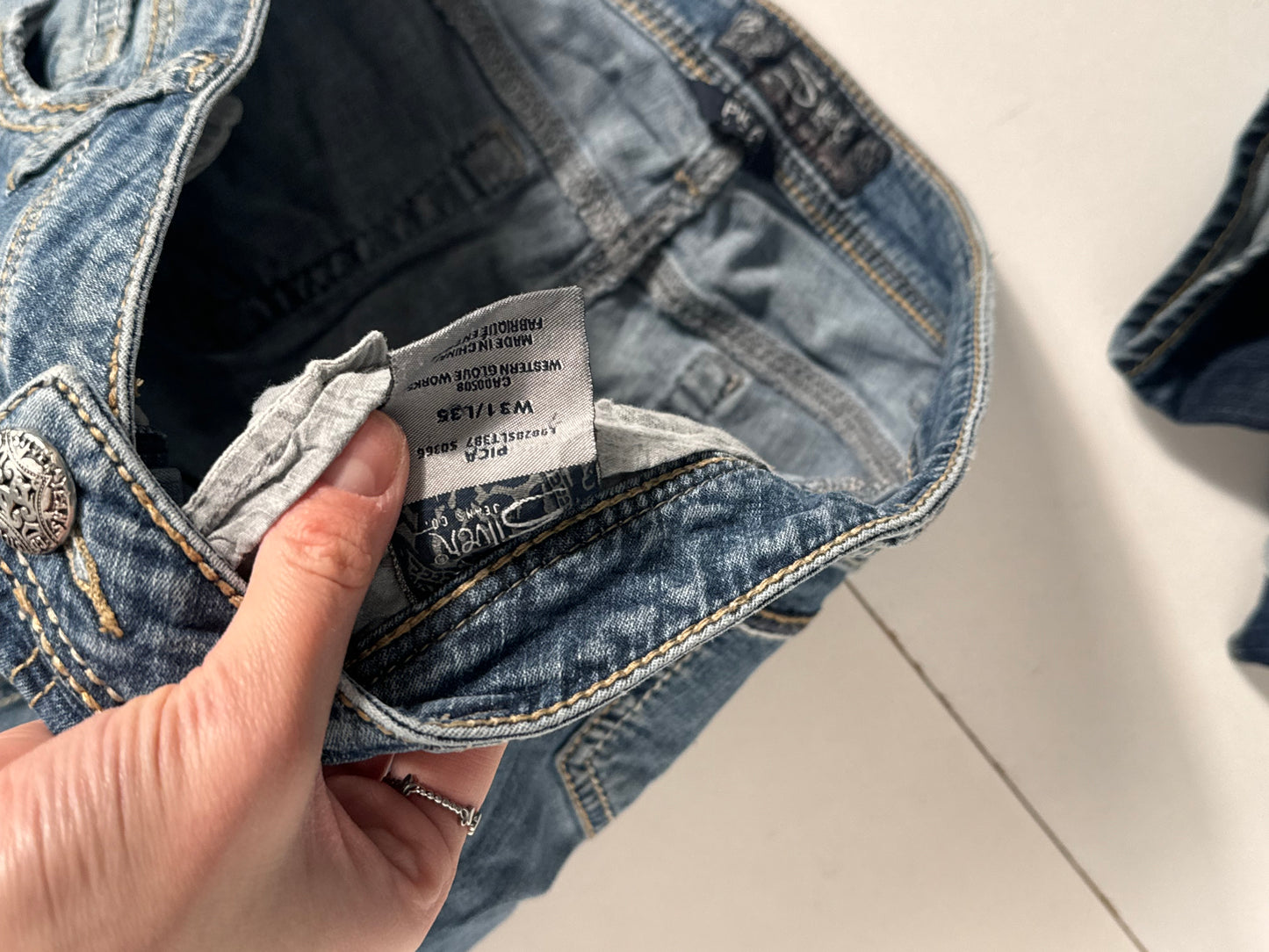 Lågmidjade jeans stl: M