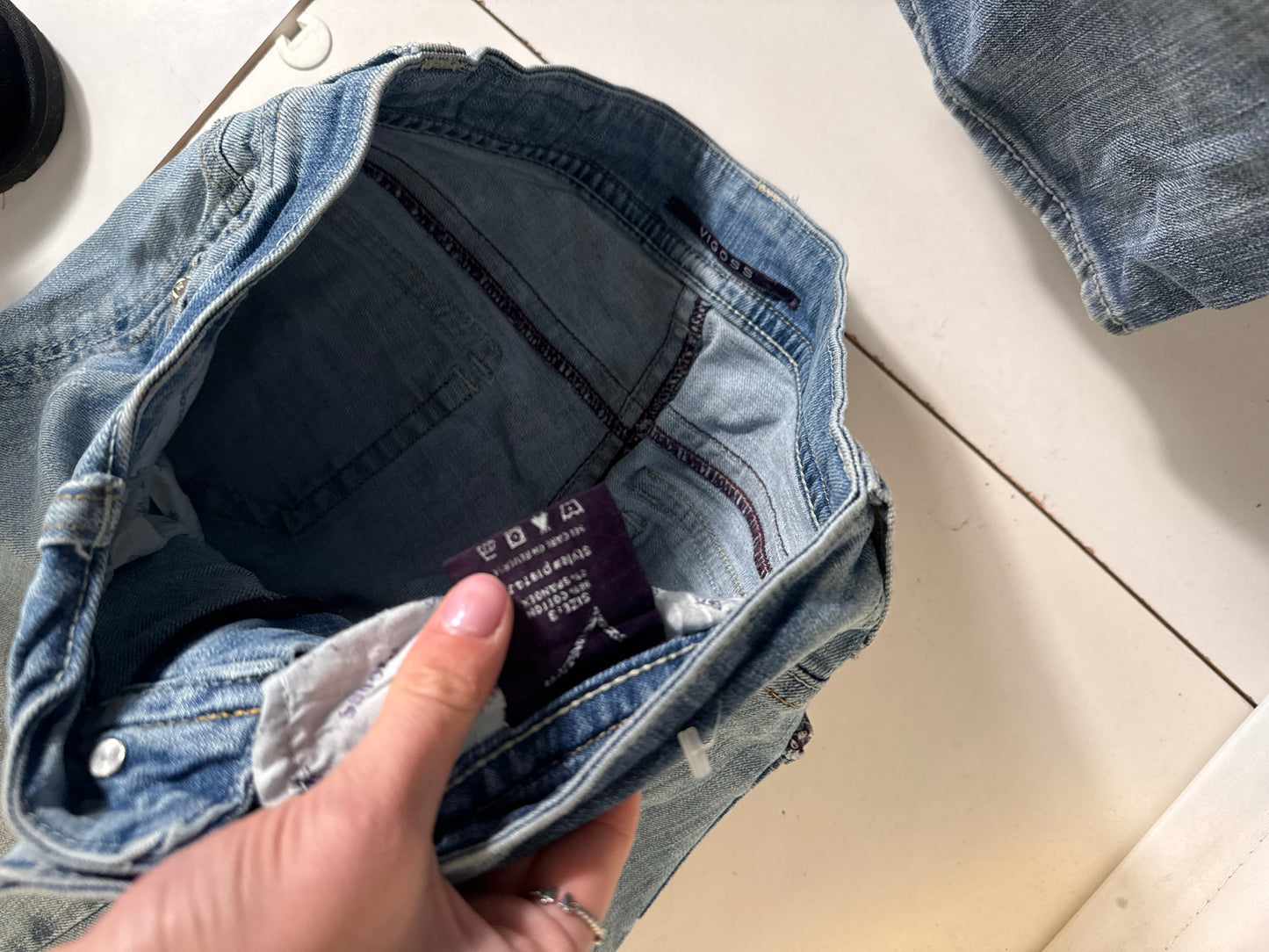 Lågmidjade jeans stl: S