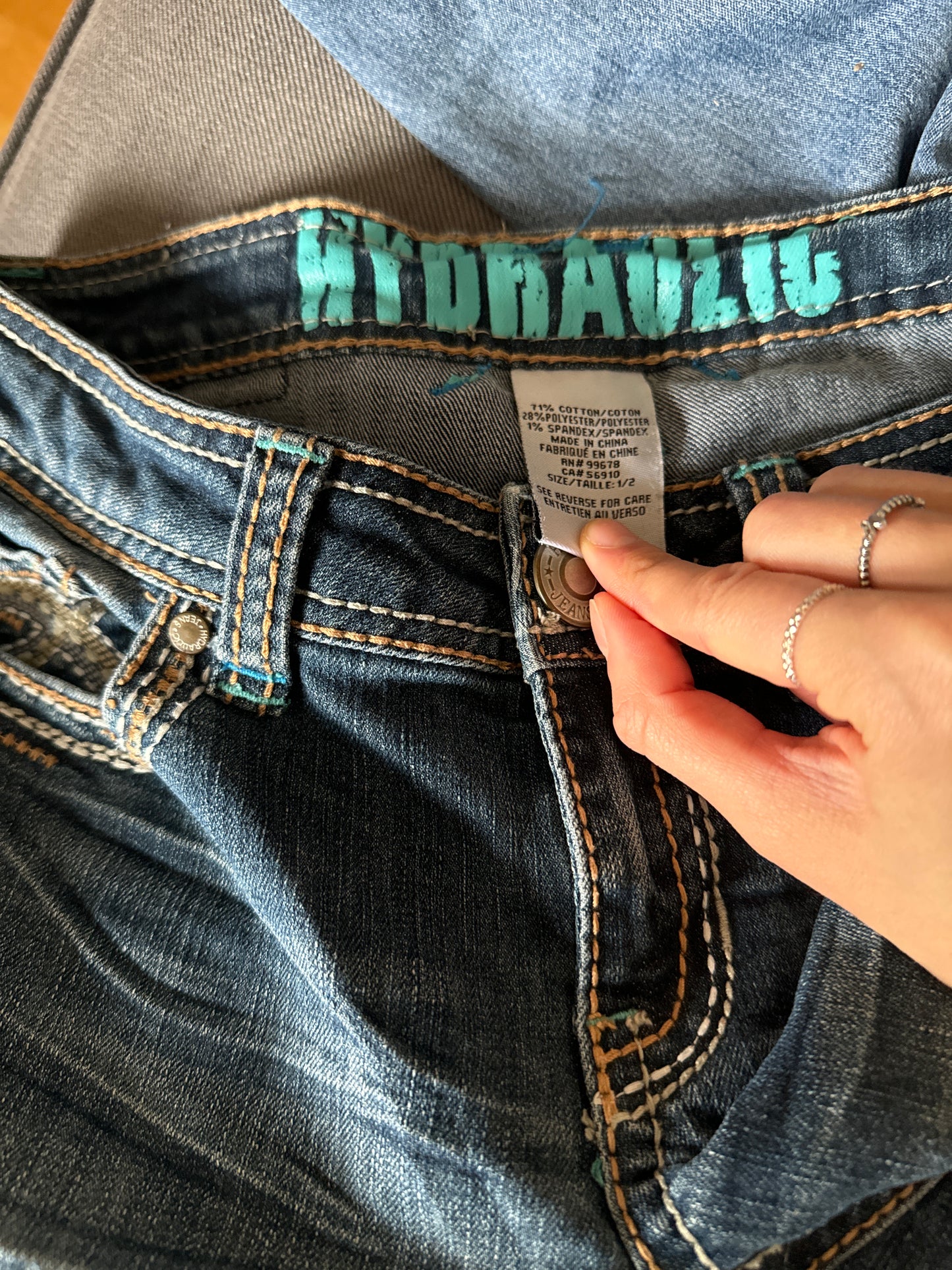 Lavmidede jeans str: XXS