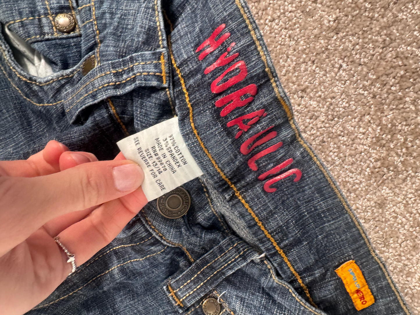 Lågmidjade jeans stl: S/M