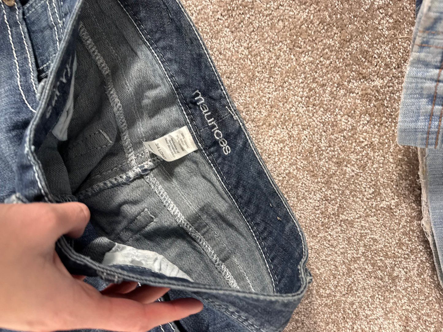 Lågmidjade jeans stl: S