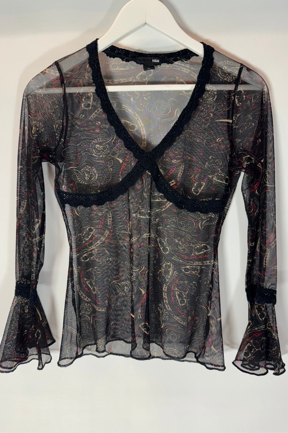 Genomskinlig topp stl: XS