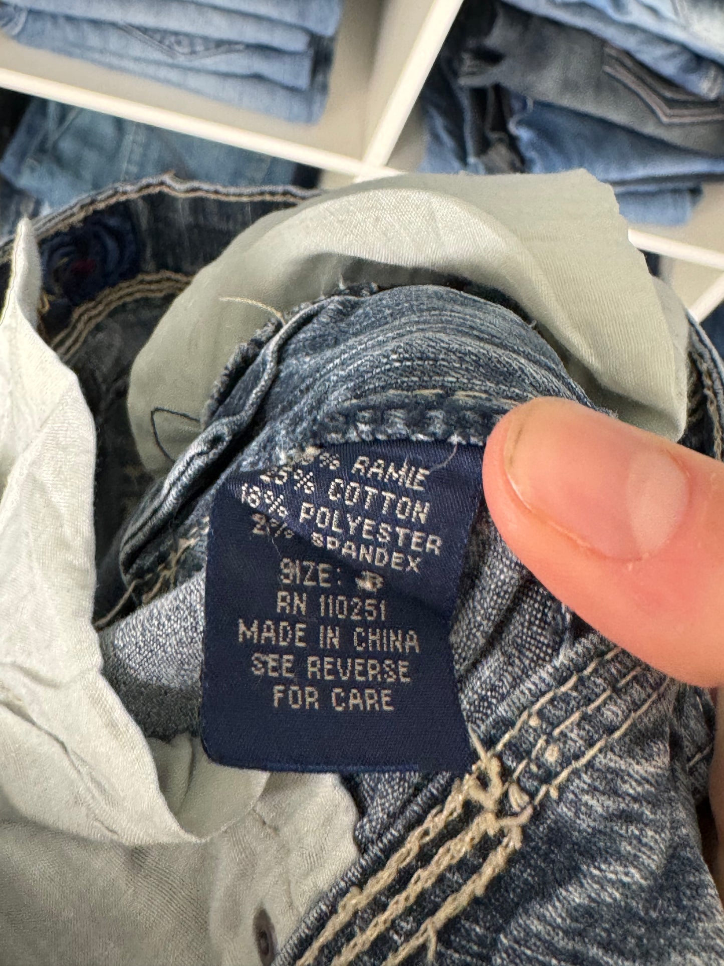 Lavlivede jeans str: XXS
