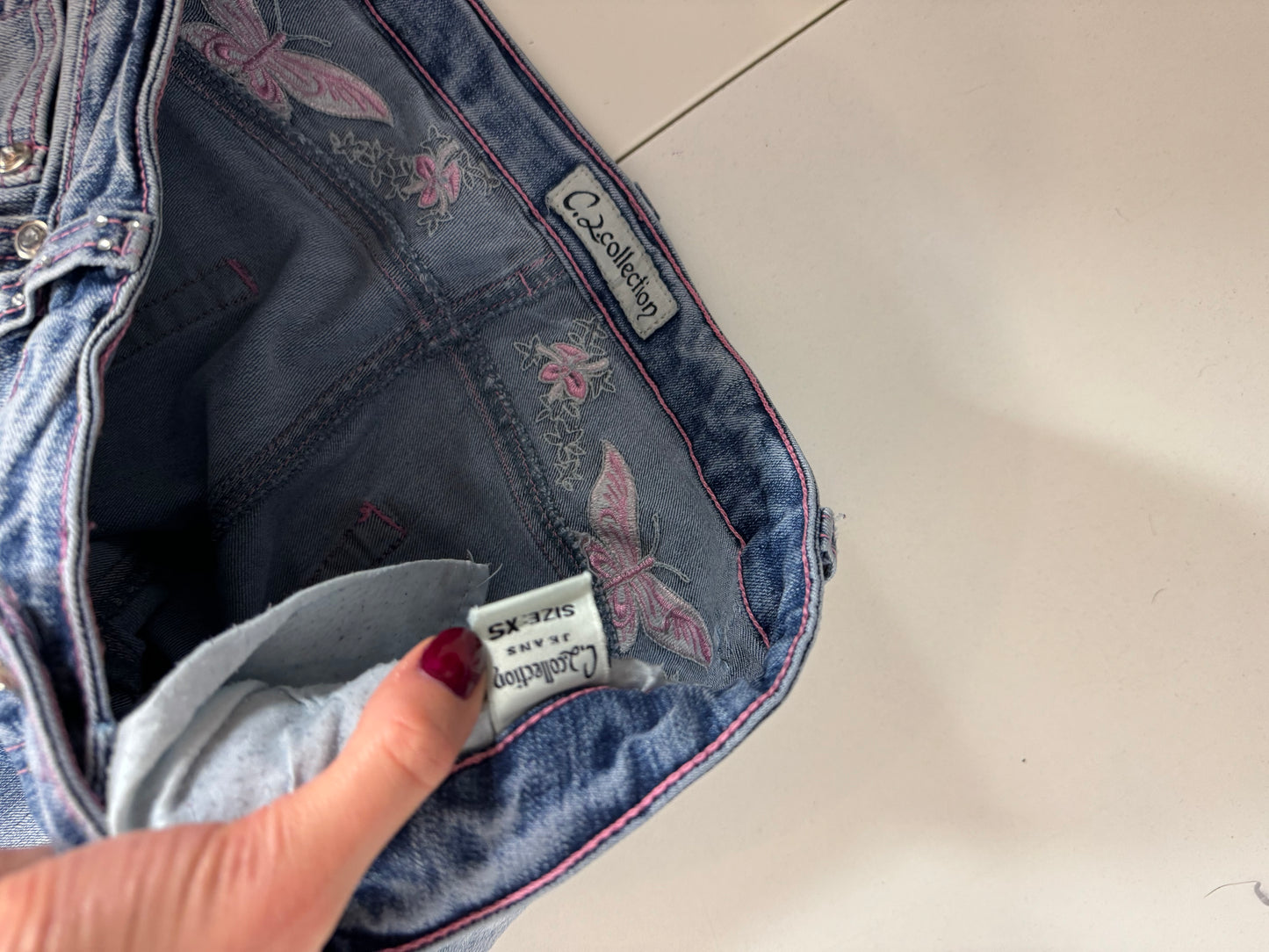 Lågmidjade jeans stl: S