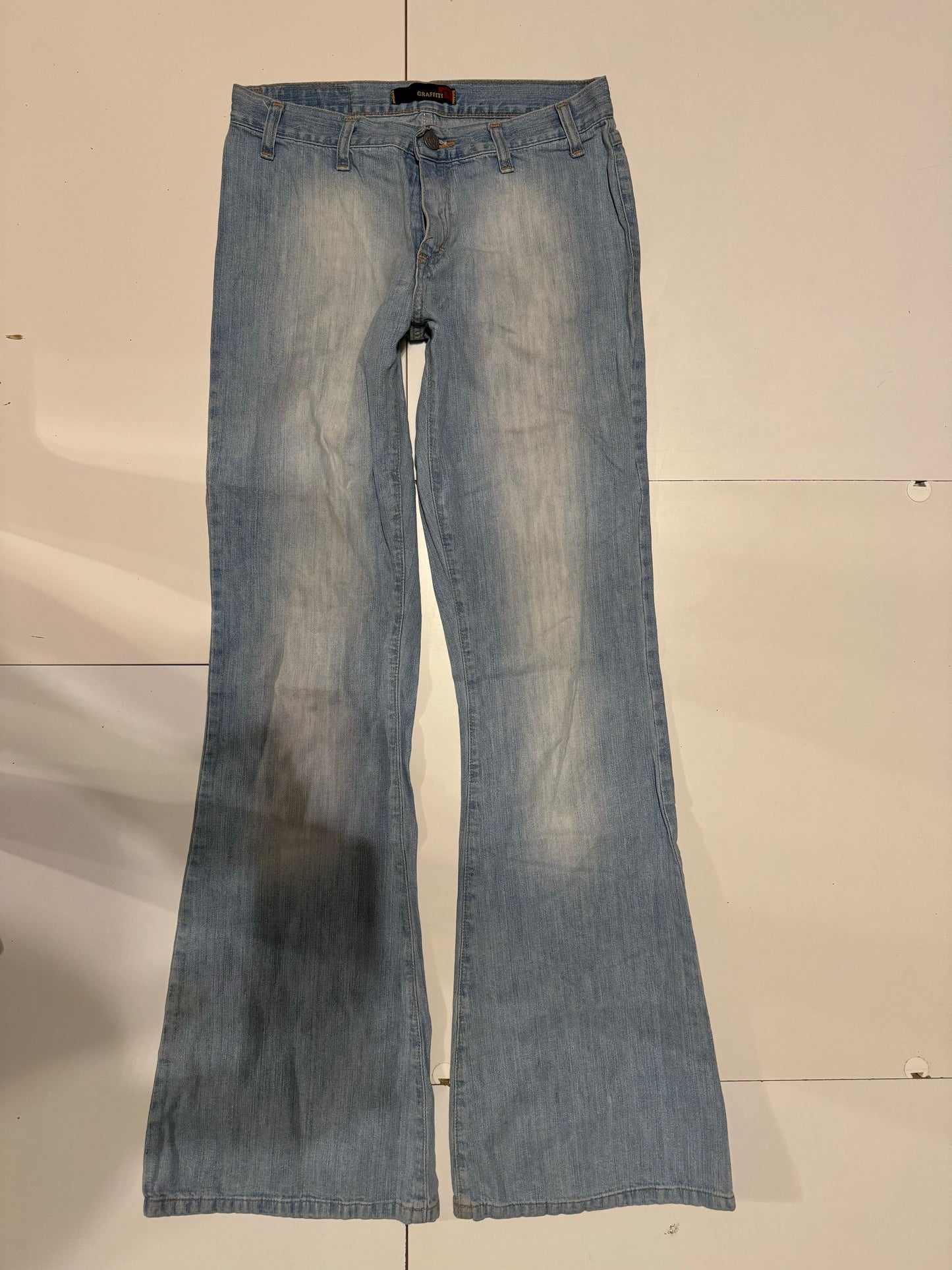 Lågmidjade jeans–stl: XS