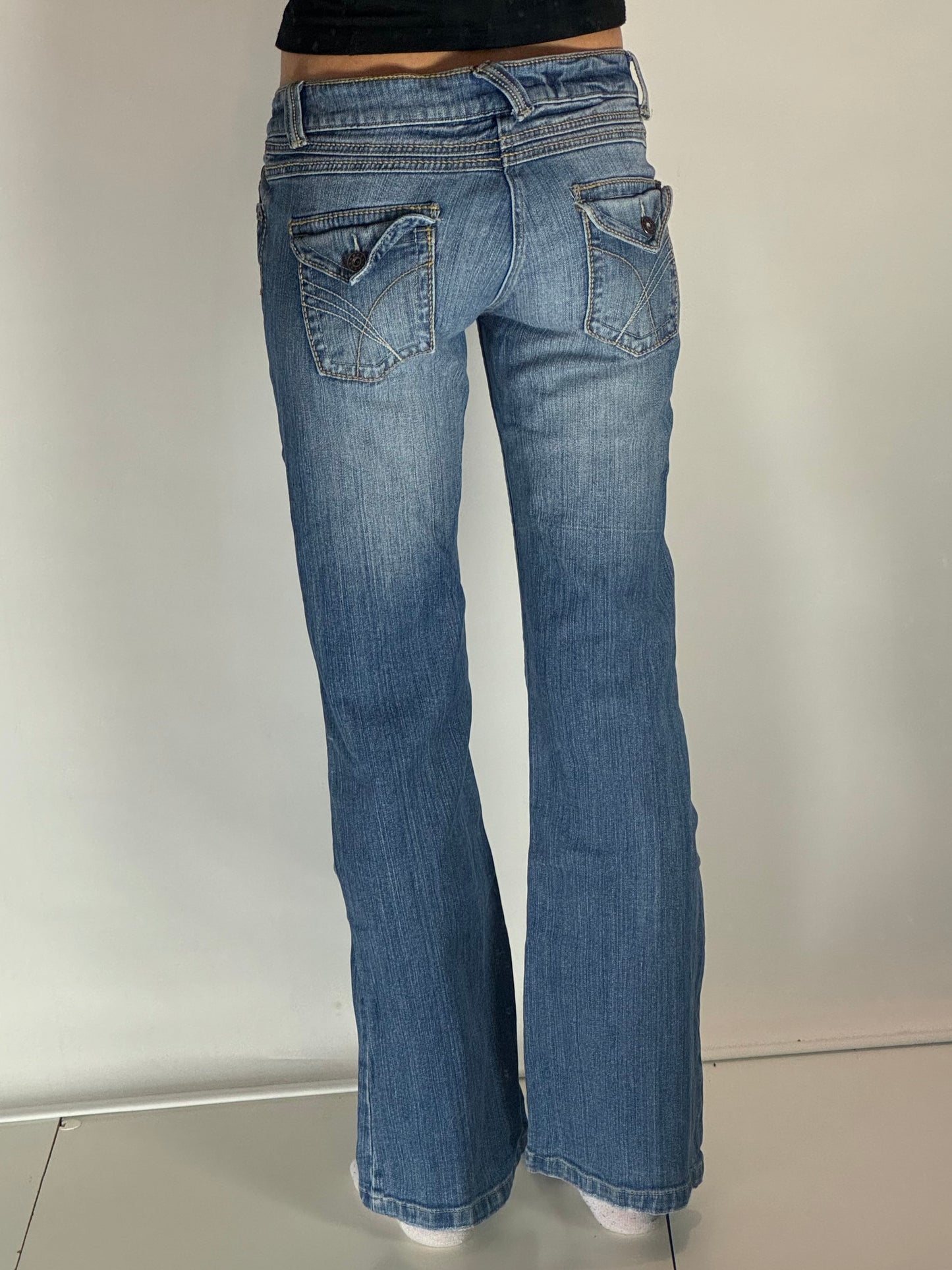 Lågmidjade jeans stl: S