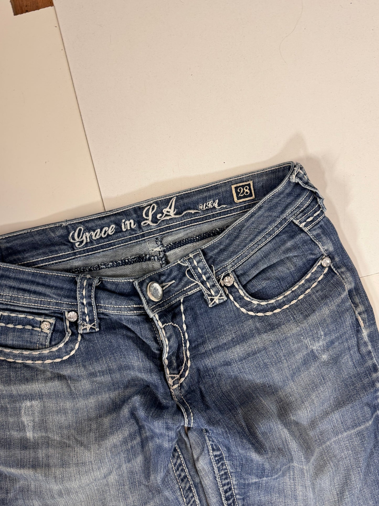 Lågmidjade jeans stl: S