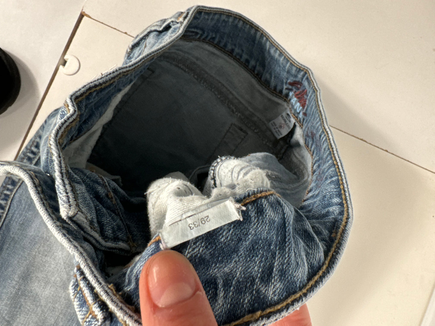 Lågmidjade jeans stl: M