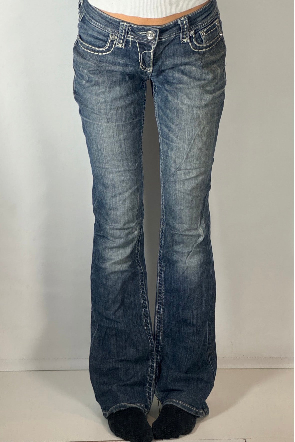 Lågmidjade jeans stl: S