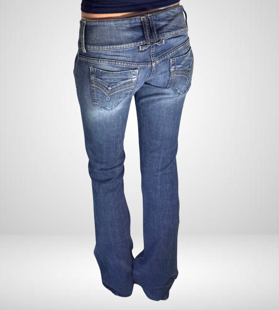 Lågmidjade jeans–stl: M