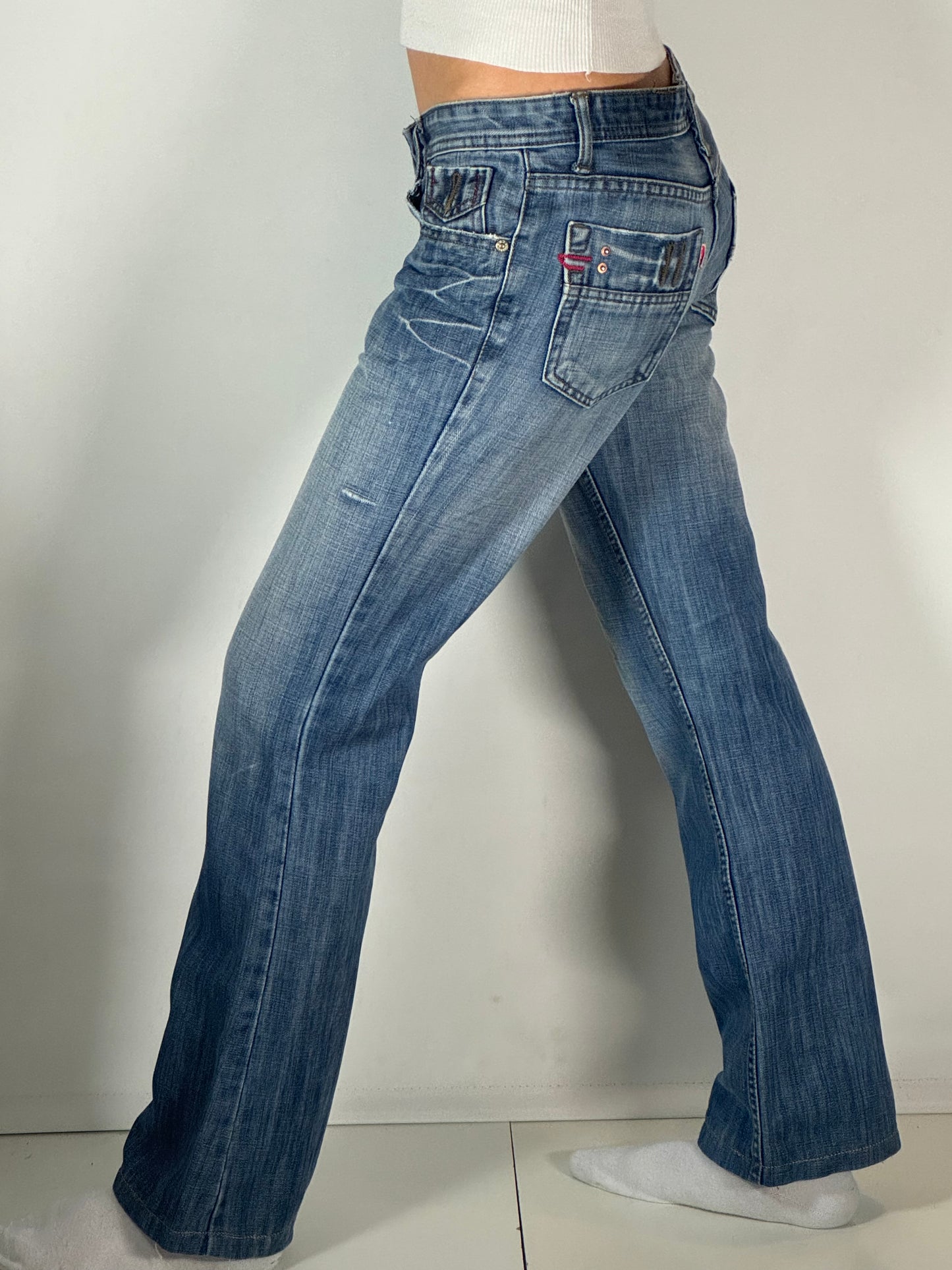 Lågmidjade jeans stl: S