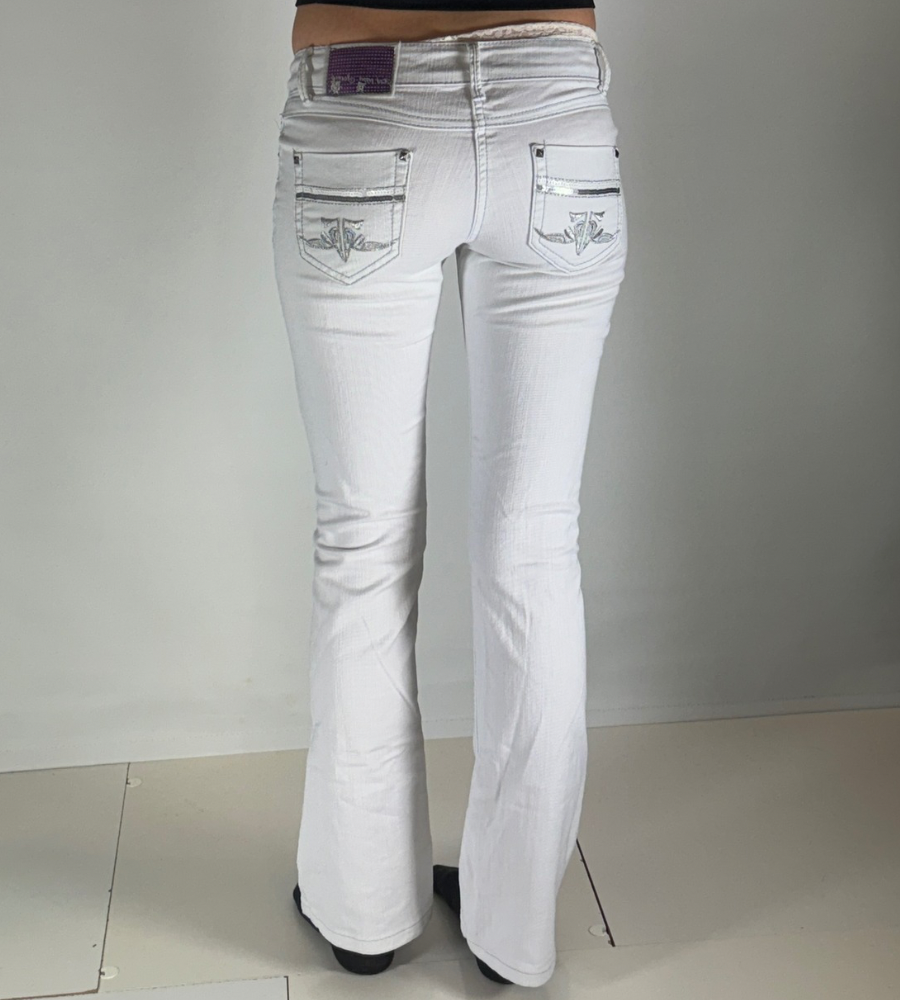 Lågmidjade jeans–stl: XS