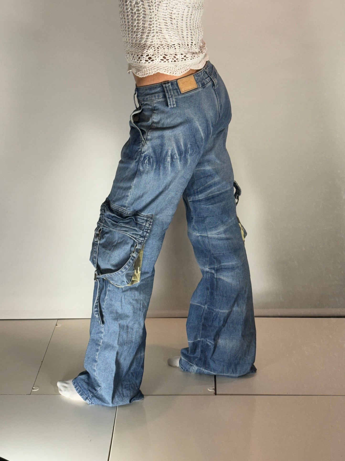 Cargo jeans–stl: S