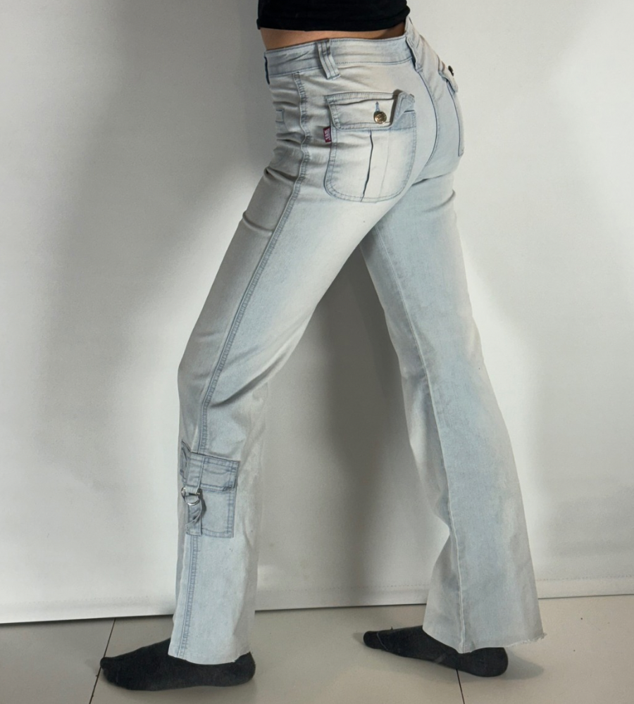 Lågmidjade jeans–stl: XS