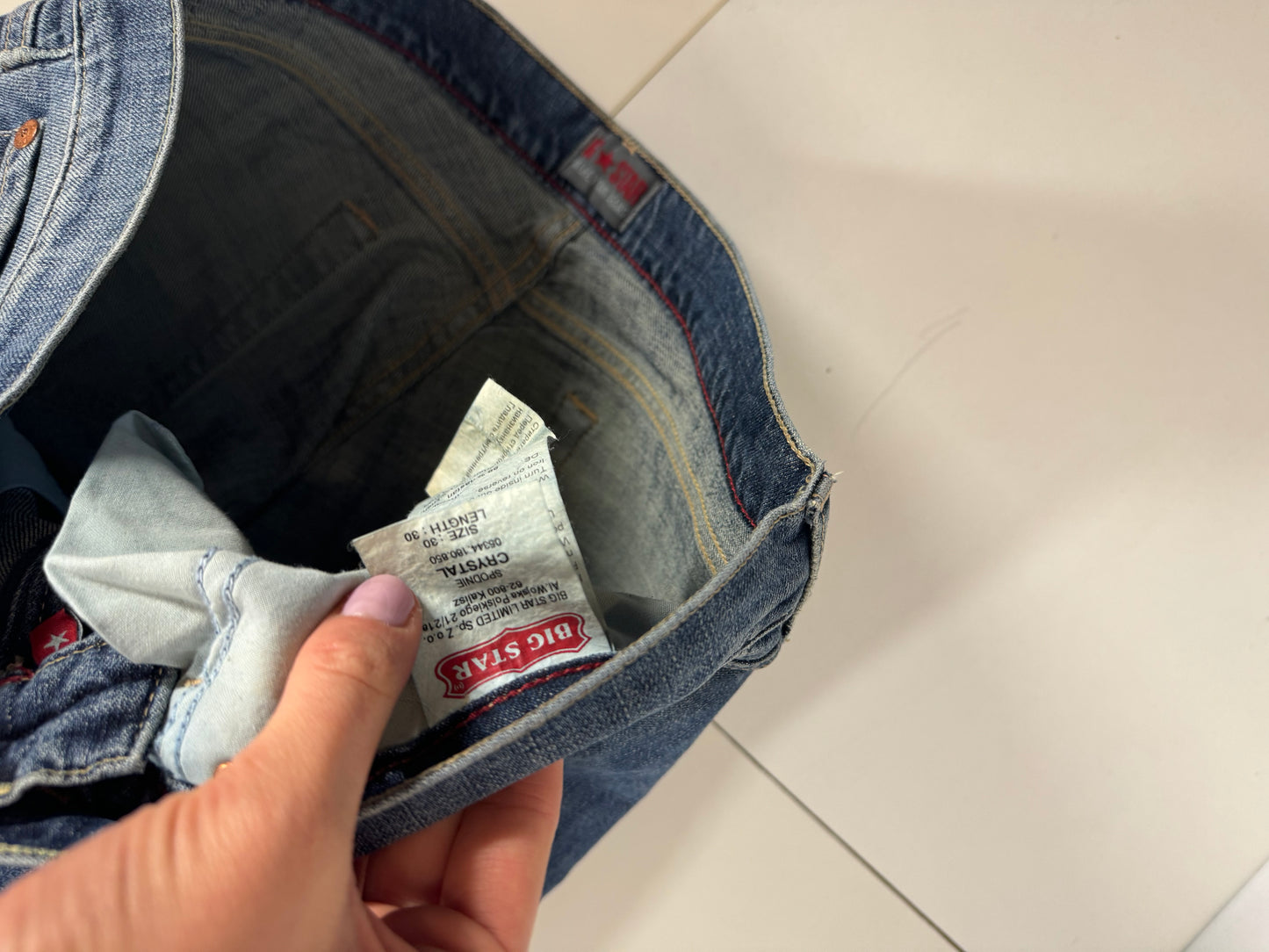 Lågmidjade jeans stl: S