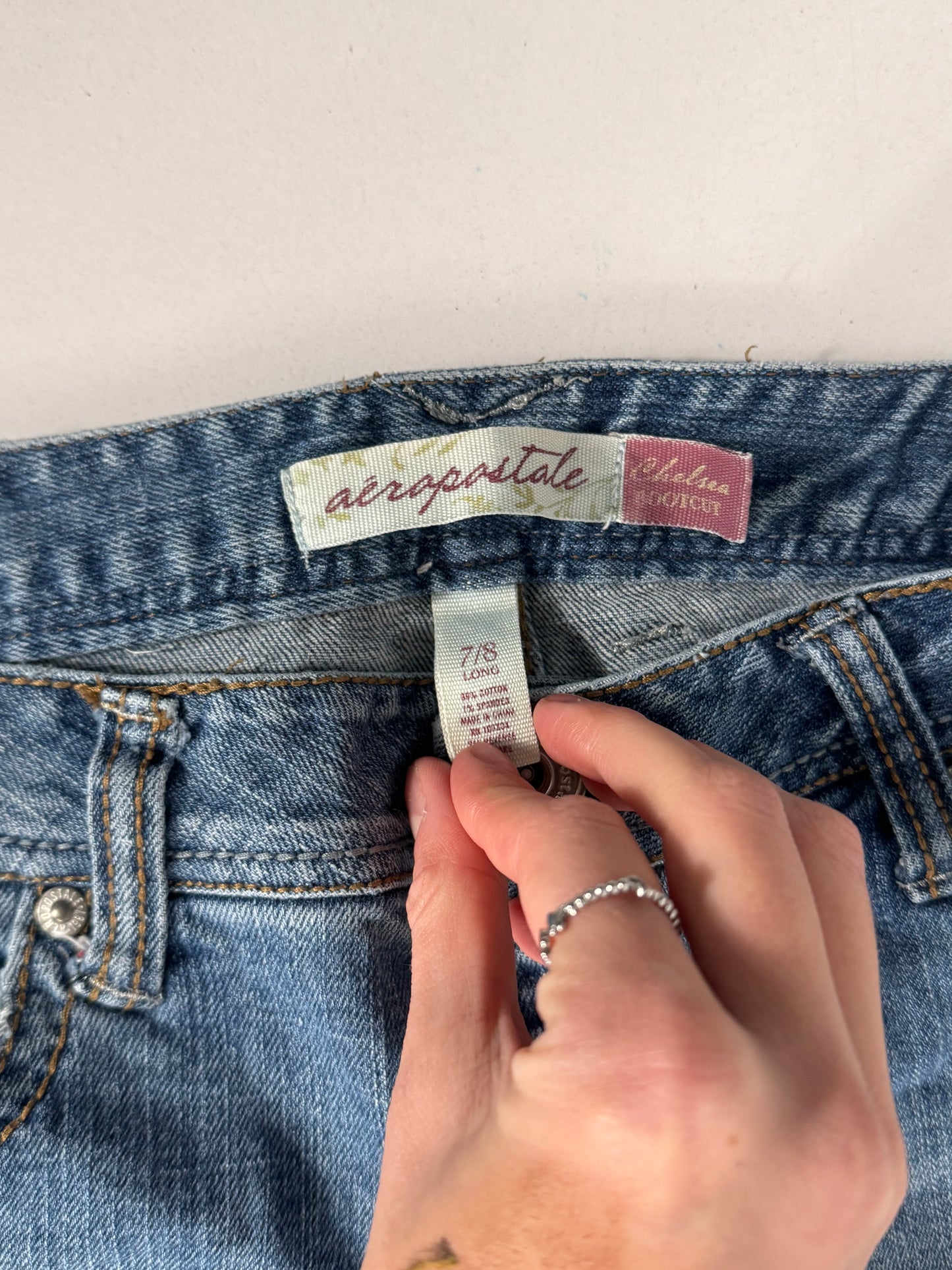 Lågmidjade jeans stl: S/M