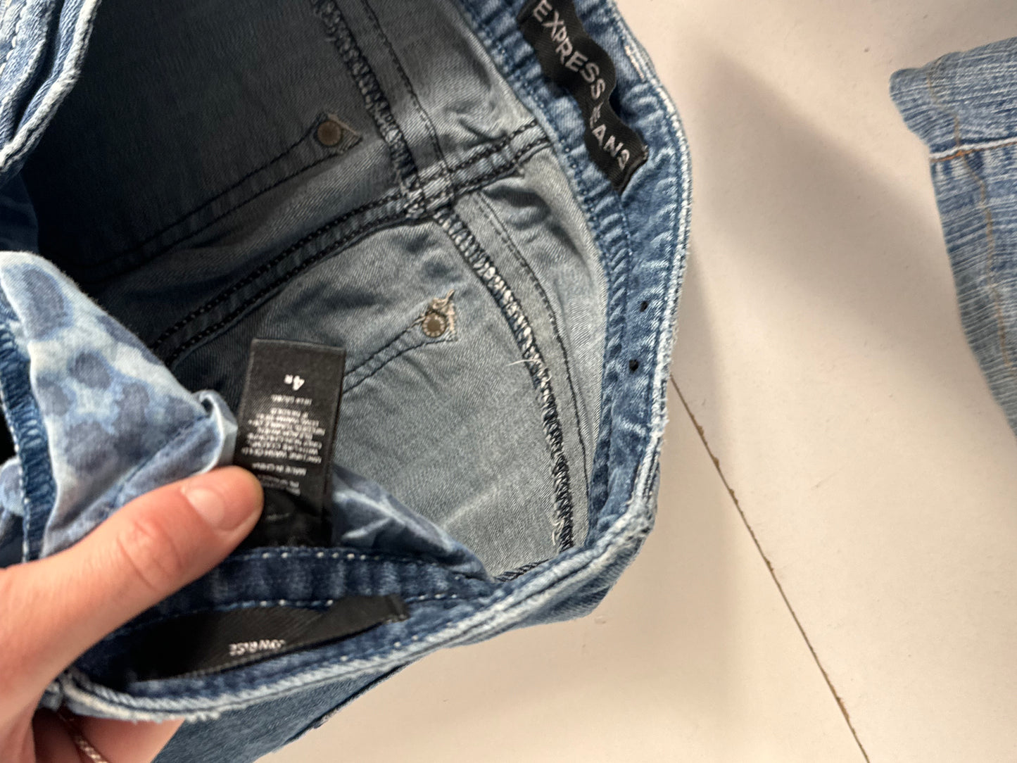 Lavtaljede jeans str: S