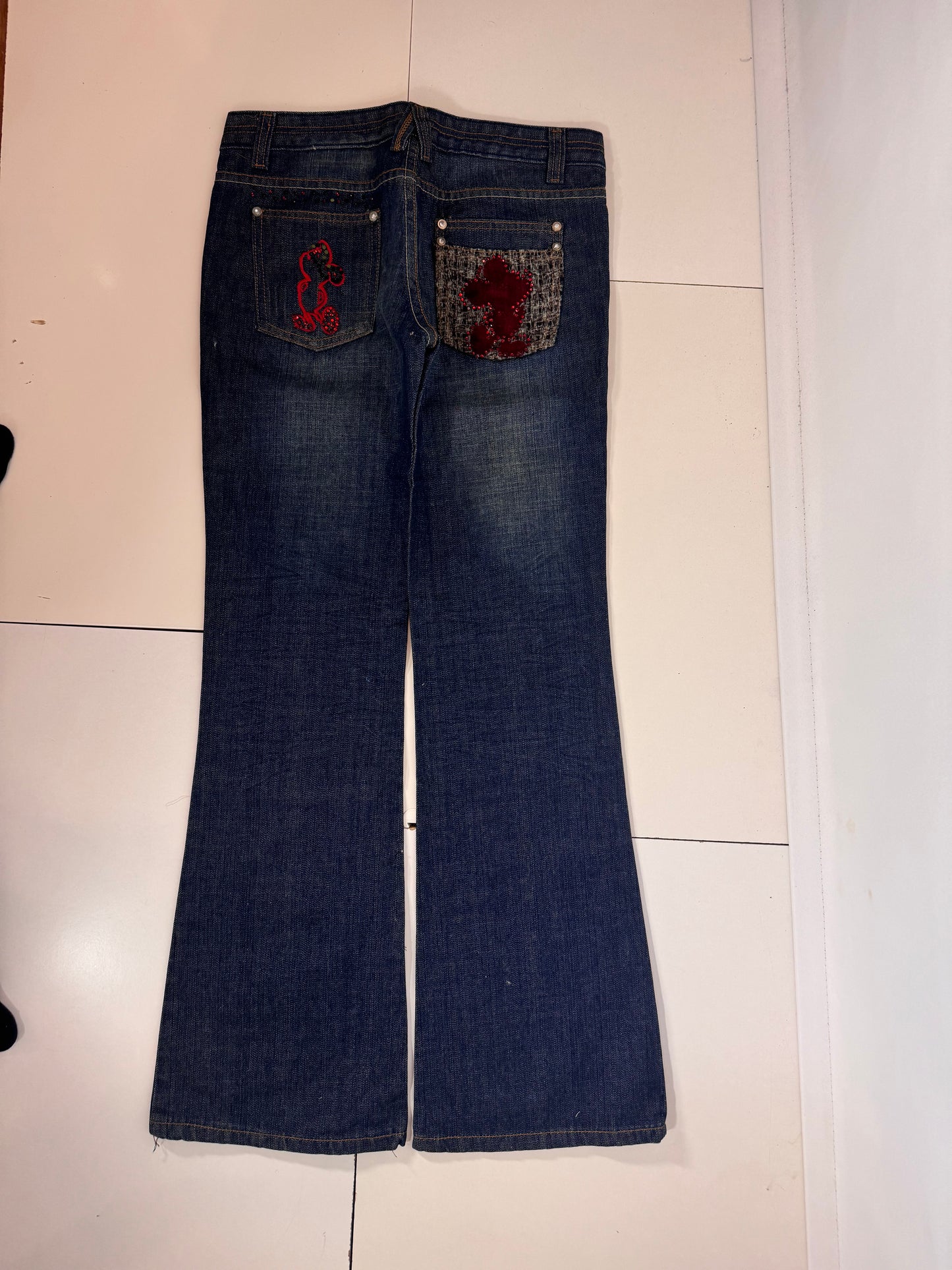 Lågmidjade jeans stl: S