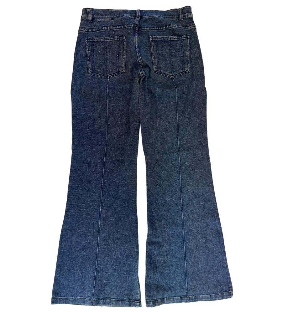 Utsvängda jeans–stl: S