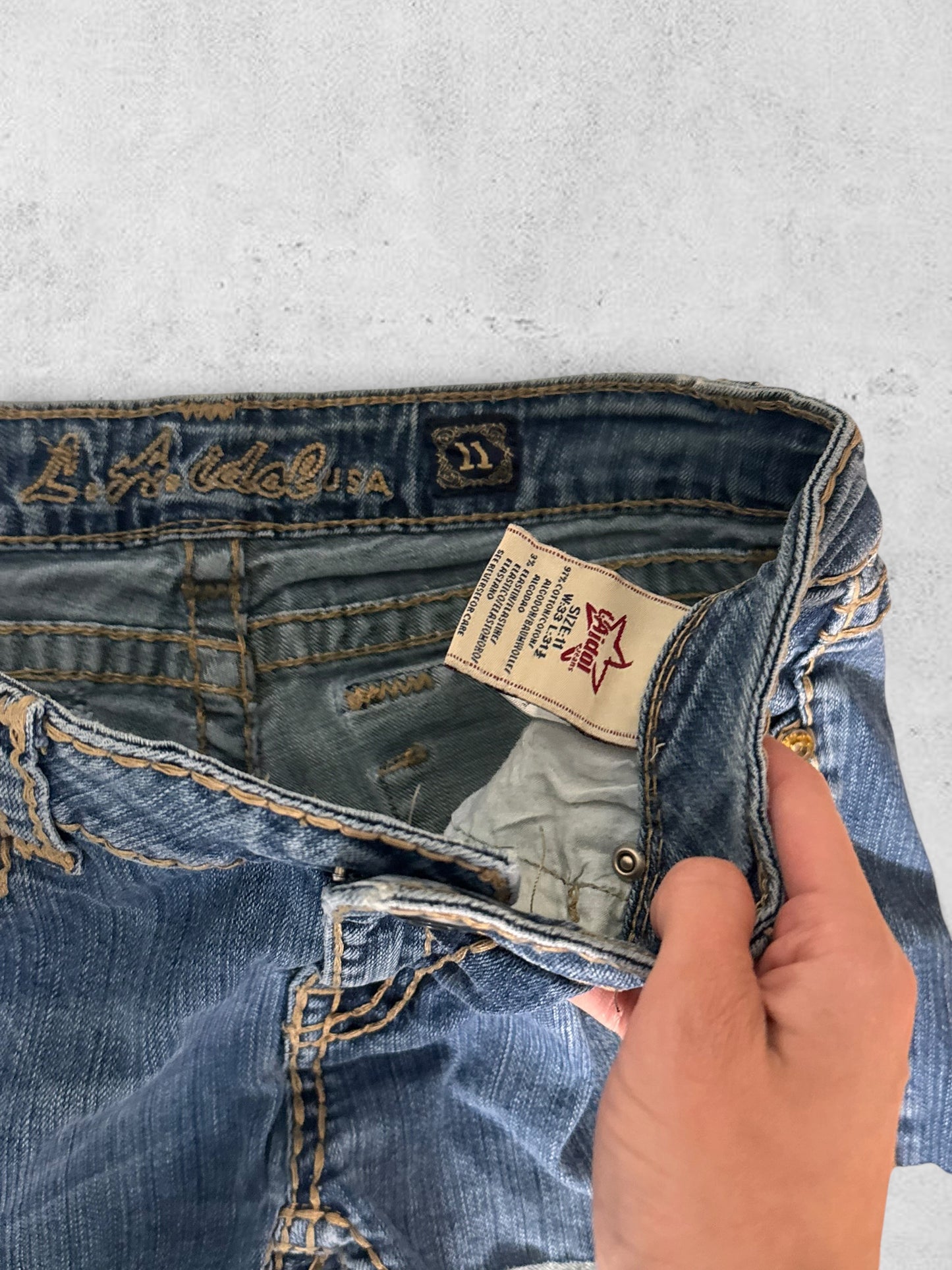Denim shorts size: M