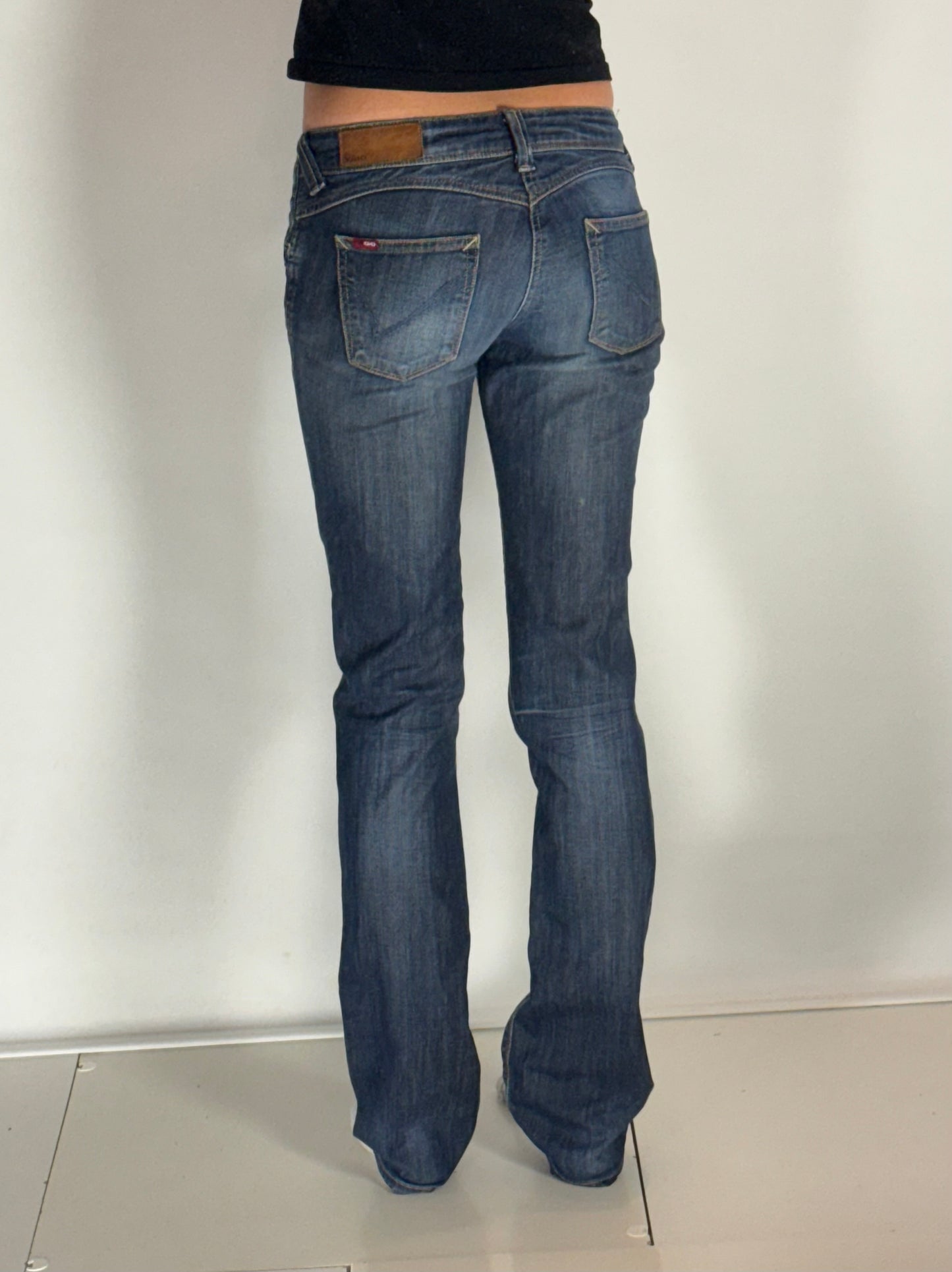 Lågmidjade jeans–stl: XS