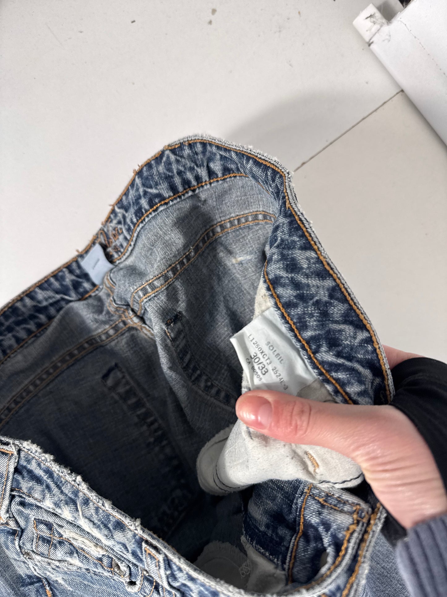 Lågmidjade jeans stl: M
