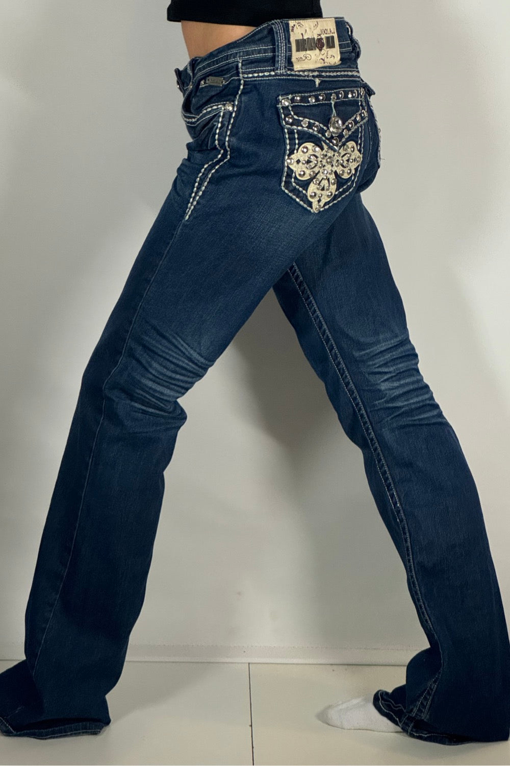 Lågmidjade jeans stl: M