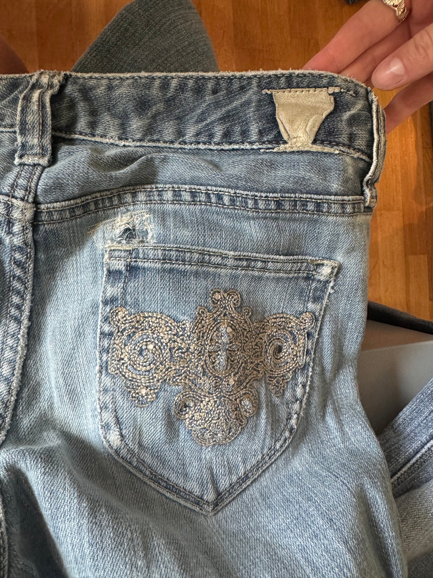 Lågmidjade jeans stl: S