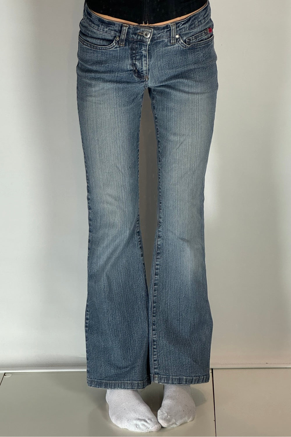 Lågmidjade jeans-stl: S